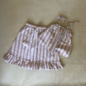 Rylee + Cru Long Skirt + Tie Tank